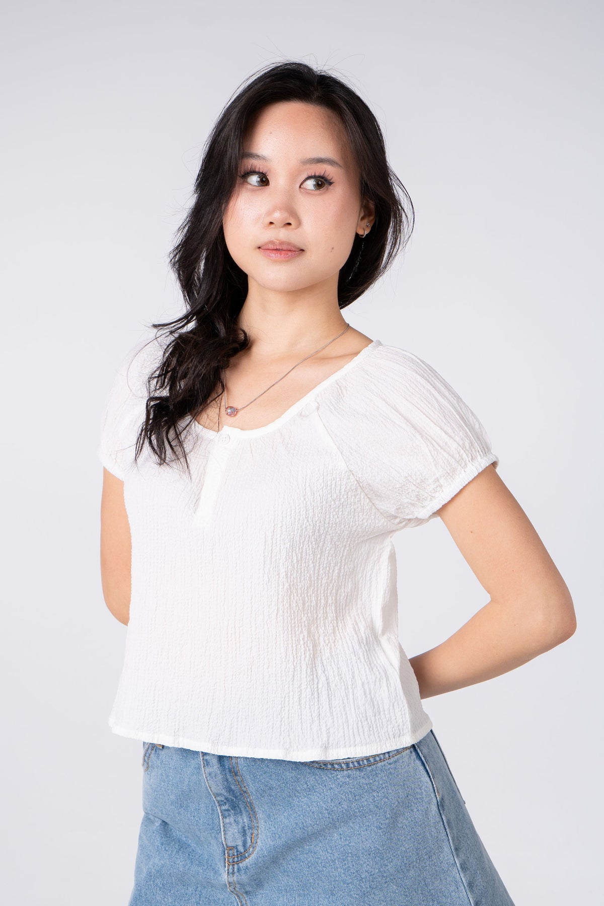 Puff Sleeve Daily in Blouse