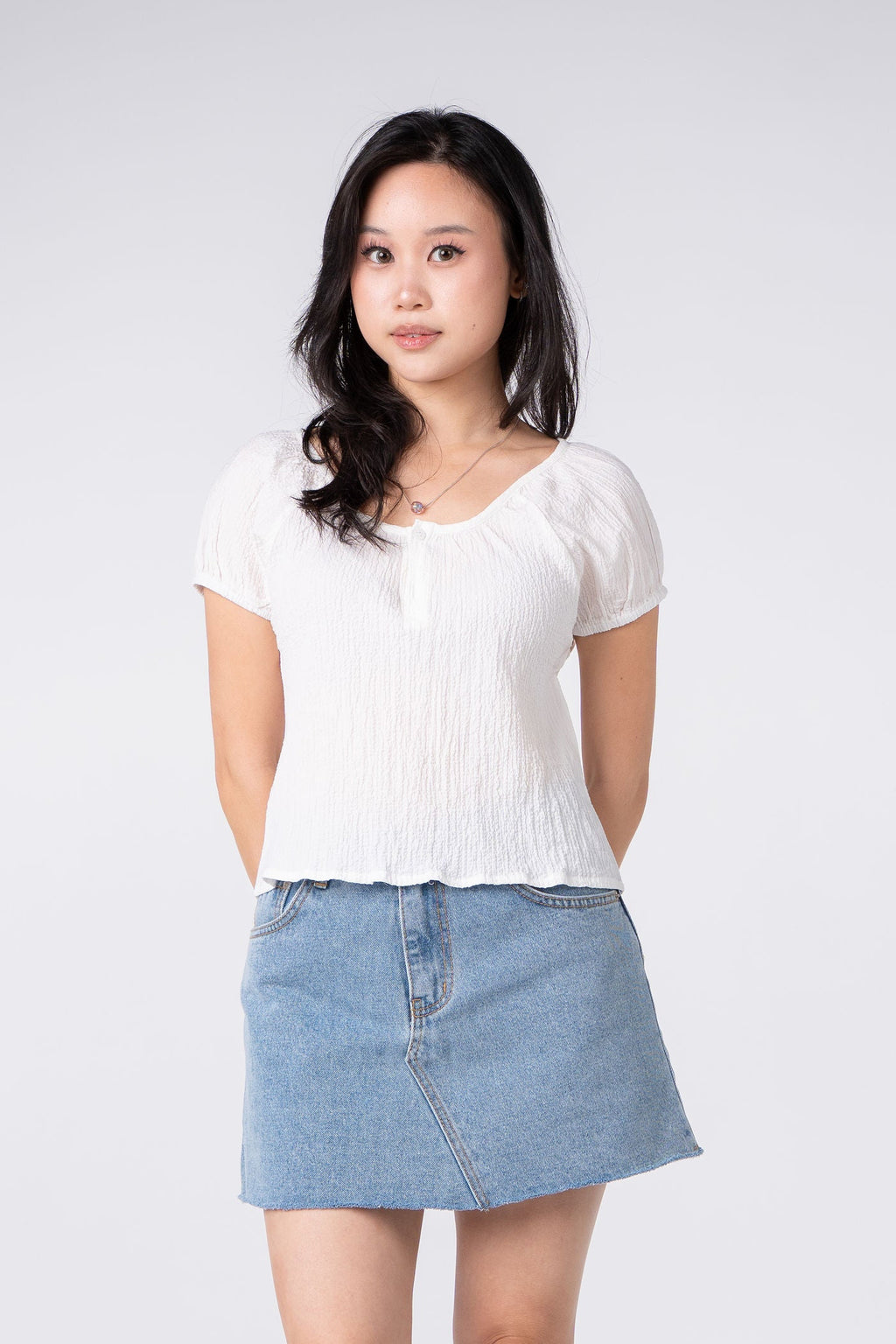 Denim Short Skirt