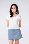 Denim Short Skirt